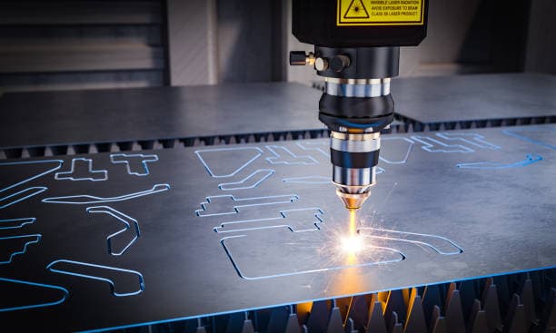 Laser cutting facility